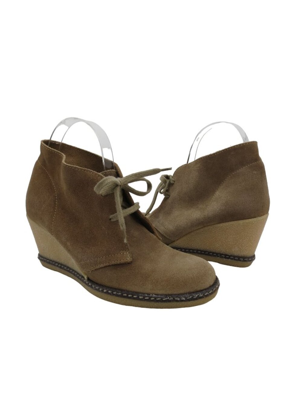 J.CREW Women's Tan Suede MacAlister Wedge Boots Size 7